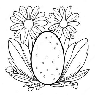 Easter Flowers Coloring Page 45063-35978