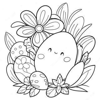 Easter Flowers Coloring Page 45063-35979