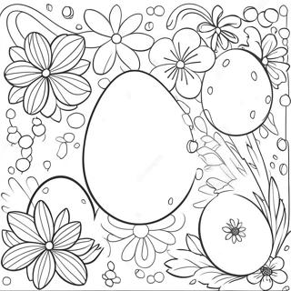 Easter Flowers Coloring Page 45063-35980