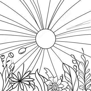 Light Sunbeam Coloring Page 45073-35986