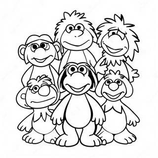 Fraggle Rock Characters Coloring Page 45083-35994