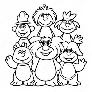 Fraggle Rock Characters Coloring Page 45083-35995