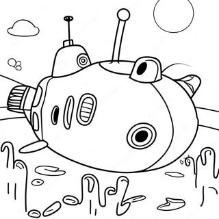 Yellow Submarine Coloring Pages