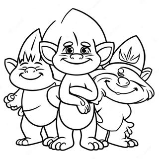 Trolls 3 Movie Characters Coloring Page 45113-36014