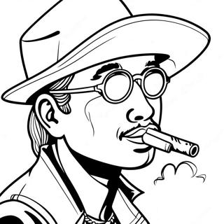 Pop Smoke Coloring Pages