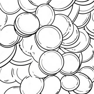 Shiny Gold Coins Pile Coloring Page 45144-36048