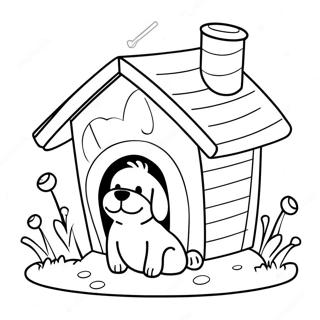 Dog House Coloring Pages