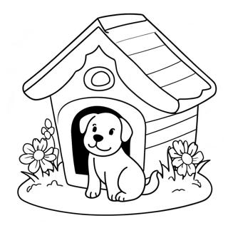 Dog House Coloring Pages