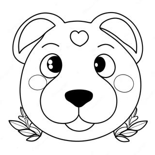 Cute Animal Face Coloring Page 45183-36082