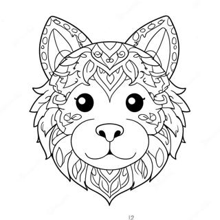 Cute Animal Face Coloring Page 45183-36084