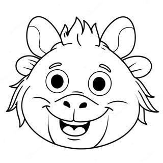 Animal Face Coloring Pages