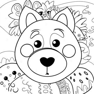 Funny Animal Face Coloring Page 45184-36074