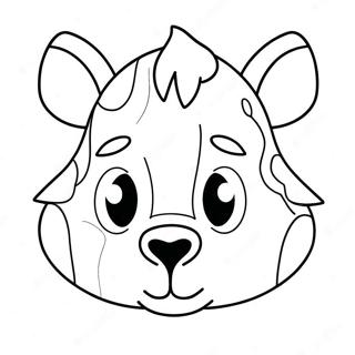 Funny Animal Face Coloring Page 45184-36075