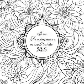 Calligraphy Bible Verse Inspirational Coloring Page 45193-36077