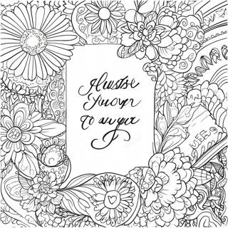 Calligraphy Bible Verse Inspirational Coloring Page 45193-36080