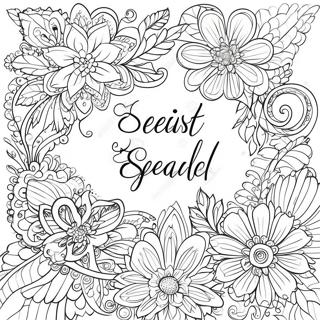 Elegant Calligraphy Bible Verse Coloring Page 45194-36085