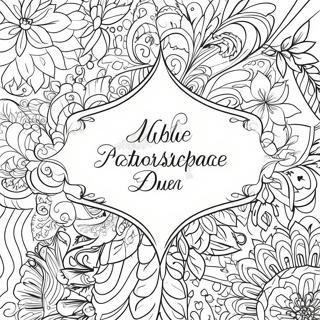 Elegant Calligraphy Bible Verse Coloring Page 45194-36087