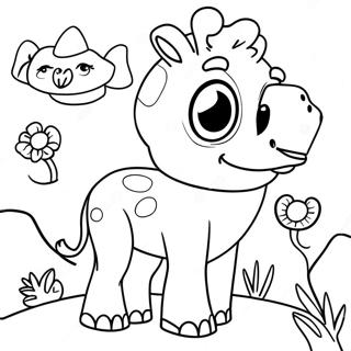 Zoo Animal Coloring Page 451-358