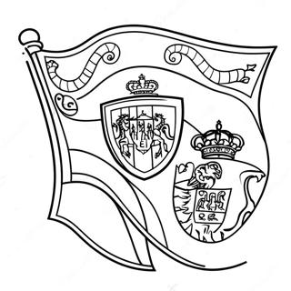 Spain Flag Coloring Pages