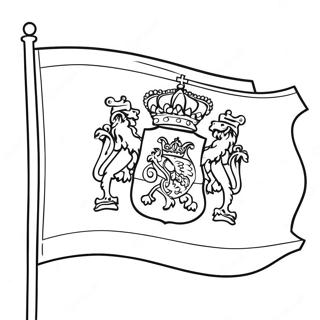 Spain Flag Coloring Page 45203-36090