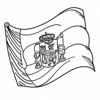 Spain Flag Coloring Page 45203-36091