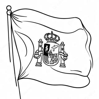 Vibrant Spain Flag Coloring Page 45204-36094