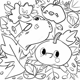 Kindergarten Fall Leaves Coloring Page 45213-36104