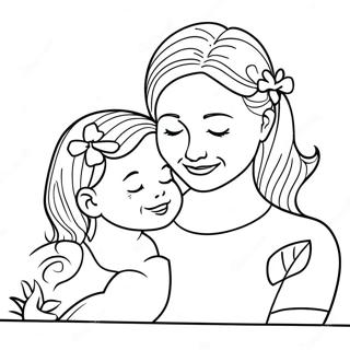 Sweet Moments With Mommy Coloring Page 45224-36106