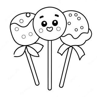 Cake Pop Coloring Page 45263-36143