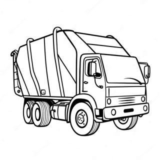 Trash Truck Coloring Page 45283-36155