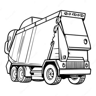 Trash Truck Coloring Page 45283-36156