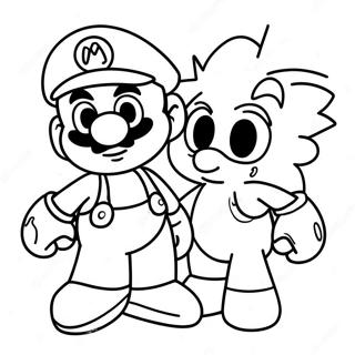 Mario And Sonic Coloring Page 45293-36166