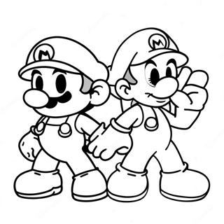 Mario And Sonic Coloring Page 45293-36167