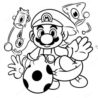 Colorful Mario And Sonic Adventure Coloring Page 45294-36163