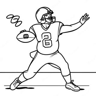 Tua Tagovailoa Throwing A Football Coloring Page 45304-36175