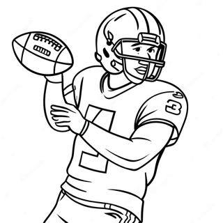 Tua Tagovailoa Throwing A Football Coloring Page 45304-36176