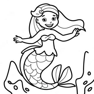 Little Mermaid Coloring Page 45333-36195