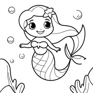 Little Mermaid Coloring Page 45333-36196