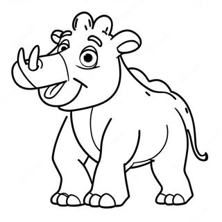 Funny Ice Age Carl Coloring Page 45344-36207