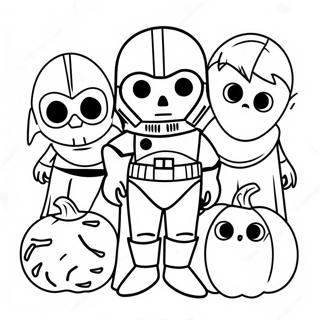 Star Wars Halloween Coloring Pages