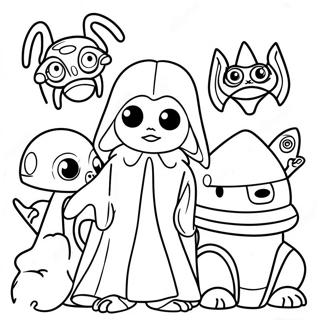 Spooky Star Wars Creatures Coloring Page 45364-36227