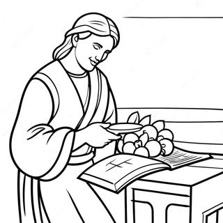 Parable Of The Talents Coloring Page 45373-36224