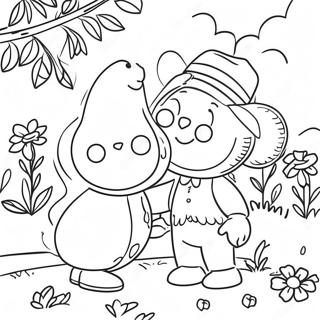 Colorful Talents In The Garden Coloring Page 45374-36229