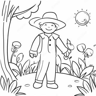 Colorful Talents In The Garden Coloring Page 45374-36230