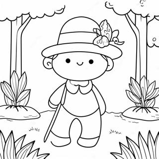 Colorful Talents In The Garden Coloring Page 45374-36231