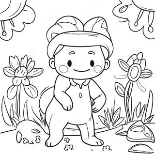 Colorful Talents In The Garden Coloring Page 45374-36232