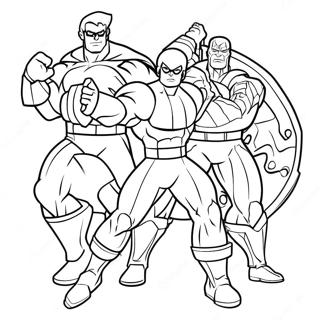 Danger Force Heroes In Action Coloring Page 45384-36238