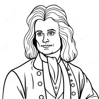 Isaac Newton Coloring Page 45413-36255