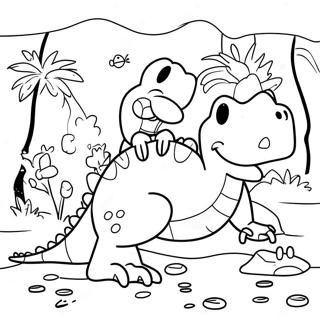 Lyle Lyle Crocodile Playing With Friends Coloring Page 45424-36268