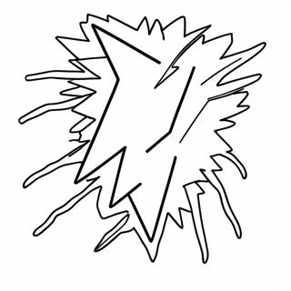 Lightning Bolt Coloring Page 45443-36281